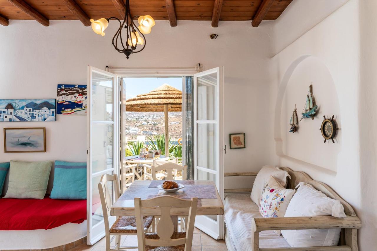 Yalos Mykonos Ornos Pouli Private Apartments W Shared Swimming Pool Mykonos Town Экстерьер фото
