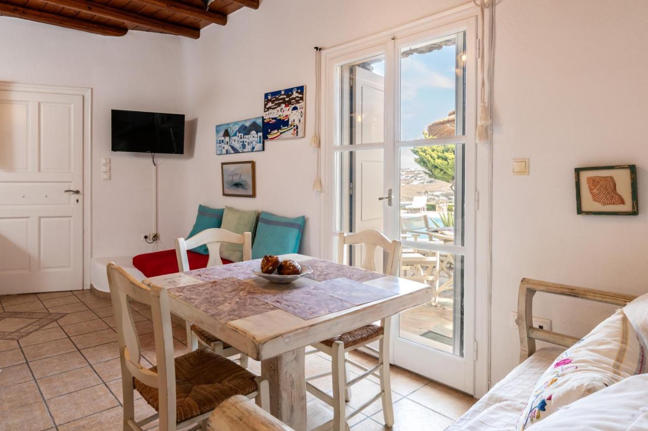 Yalos Mykonos Ornos Pouli Private Apartments W Shared Swimming Pool Mykonos Town Экстерьер фото
